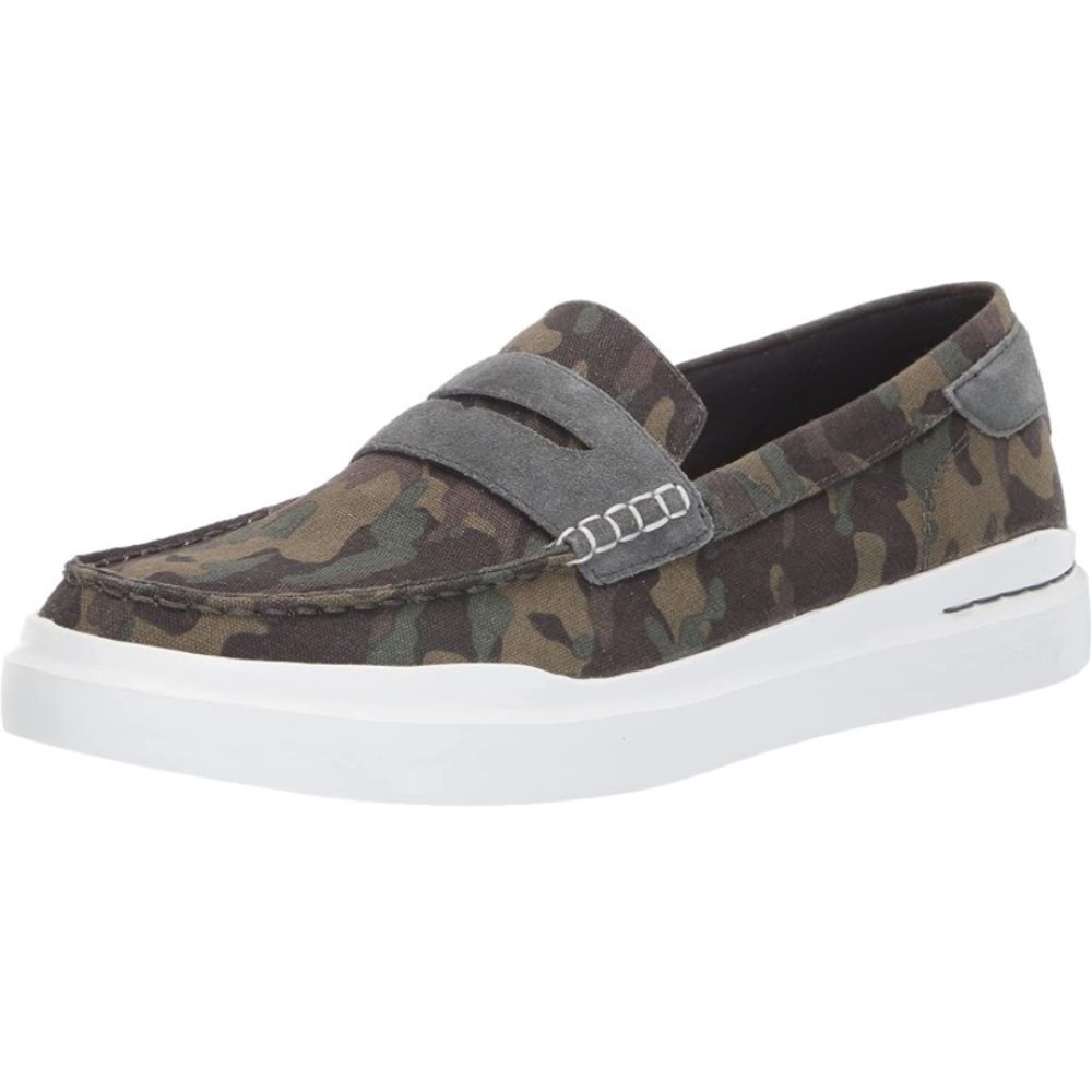 Cole Haan Men's Grandpro Rally Canvas Penny Loafer CAMO/ GRAY‎ Sneaker size 10.5